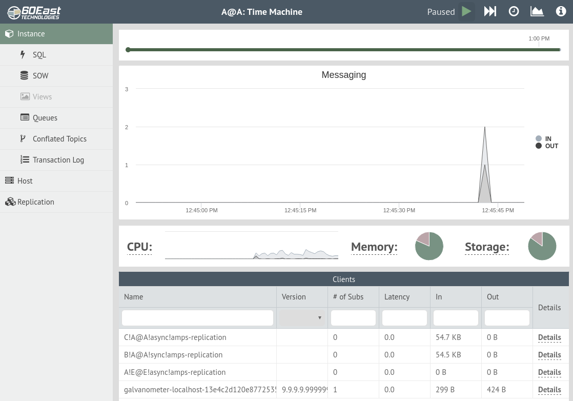 Galvanometer: Time Machine Mode Galvanometer: Time Machine Mode